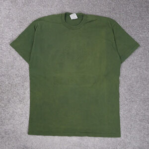 Vintage Looney Tunes Taz Embossed XL Green Short Sleeve T-Shirt